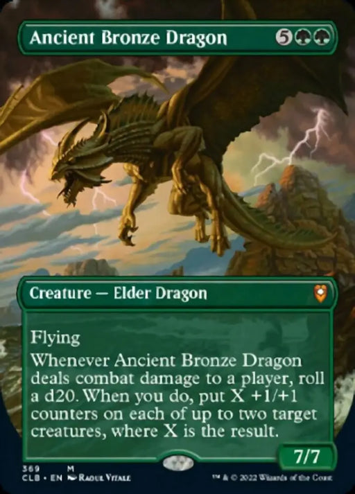 Ancient Bronze Dragon (Borderless Alternate Art) [Commander Legends: Battle for Baldur’s Gate] - MTG Single