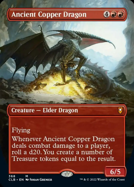 Ancient Copper Dragon (Borderless Alternate Art) [Commander Legends: Battle for Baldur’s Gate] - MTG Single