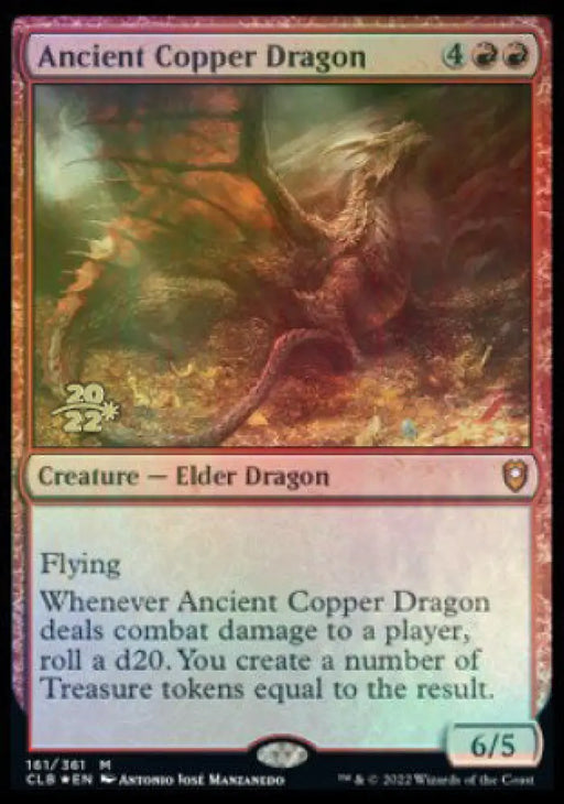 Ancient Copper Dragon [Commander Legends: Battle for Baldur’s Gate Prerelease Promos] - MTG Single