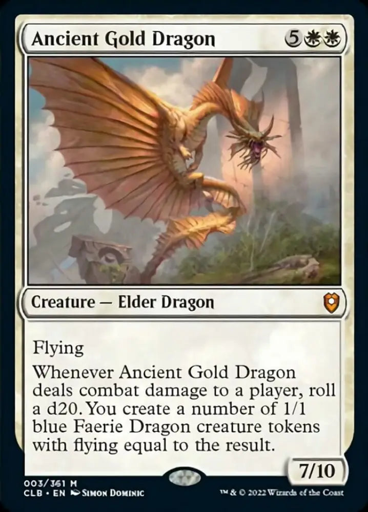 Ancient Gold Dragon [Commander Legends: Battle for Baldur’s Gate] - MTG Single