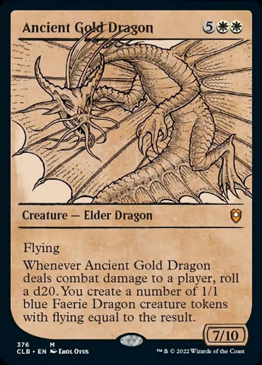 Ancient Gold Dragon (Showcase) [Commander Legends: Battle for Baldur’s Gate] - MTG Single