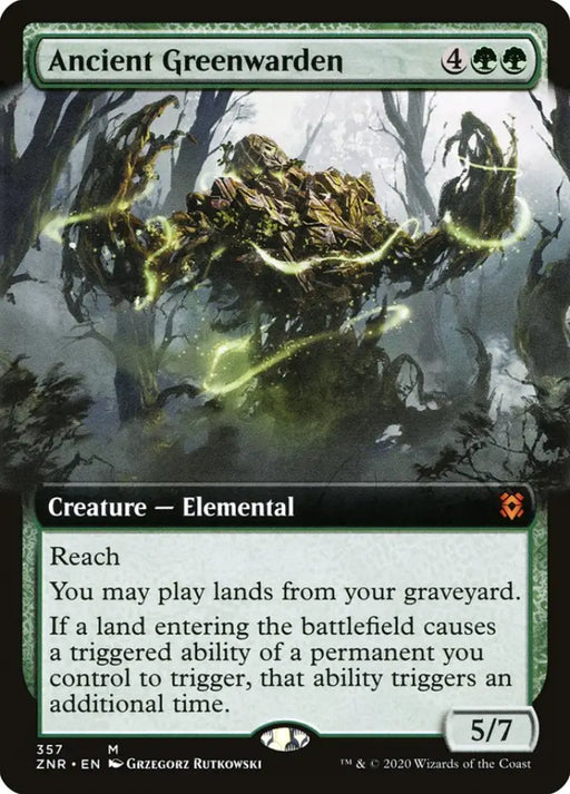 Ancient Greenwarden (Extended Art) [Zendikar Rising] - MTG Single