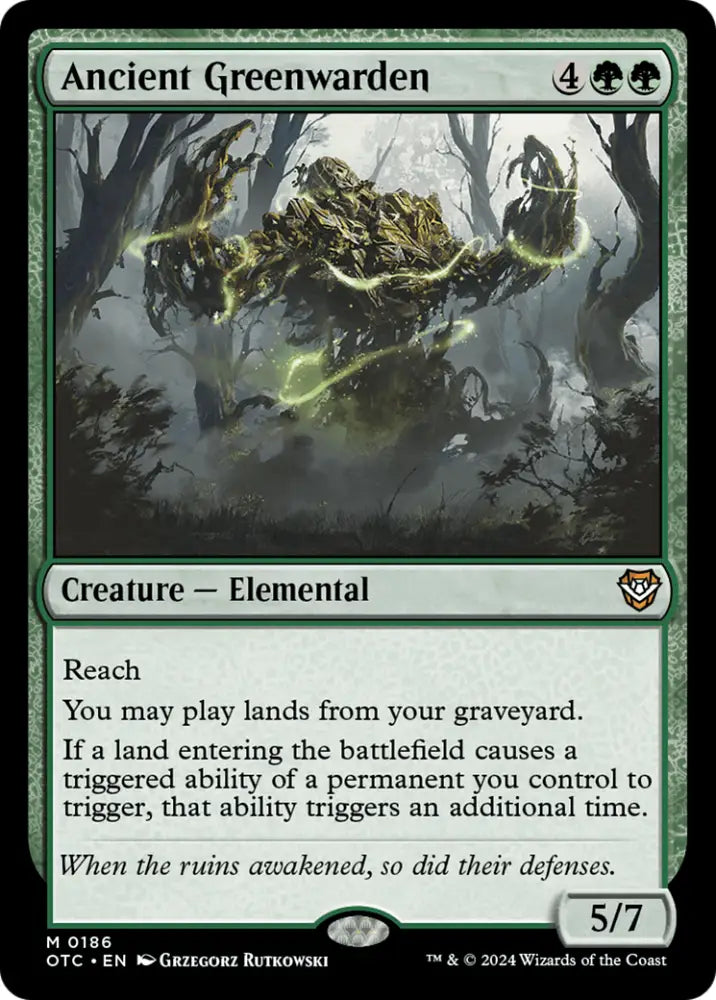 Ancient Greenwarden [Outlaws of Thunder Junction Commander] - MTG Single