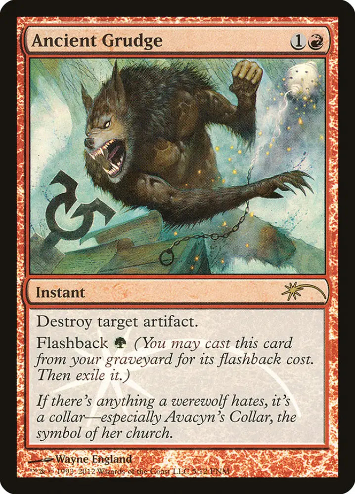 Ancient Grudge [Friday Night Magic 2012] - MTG Single