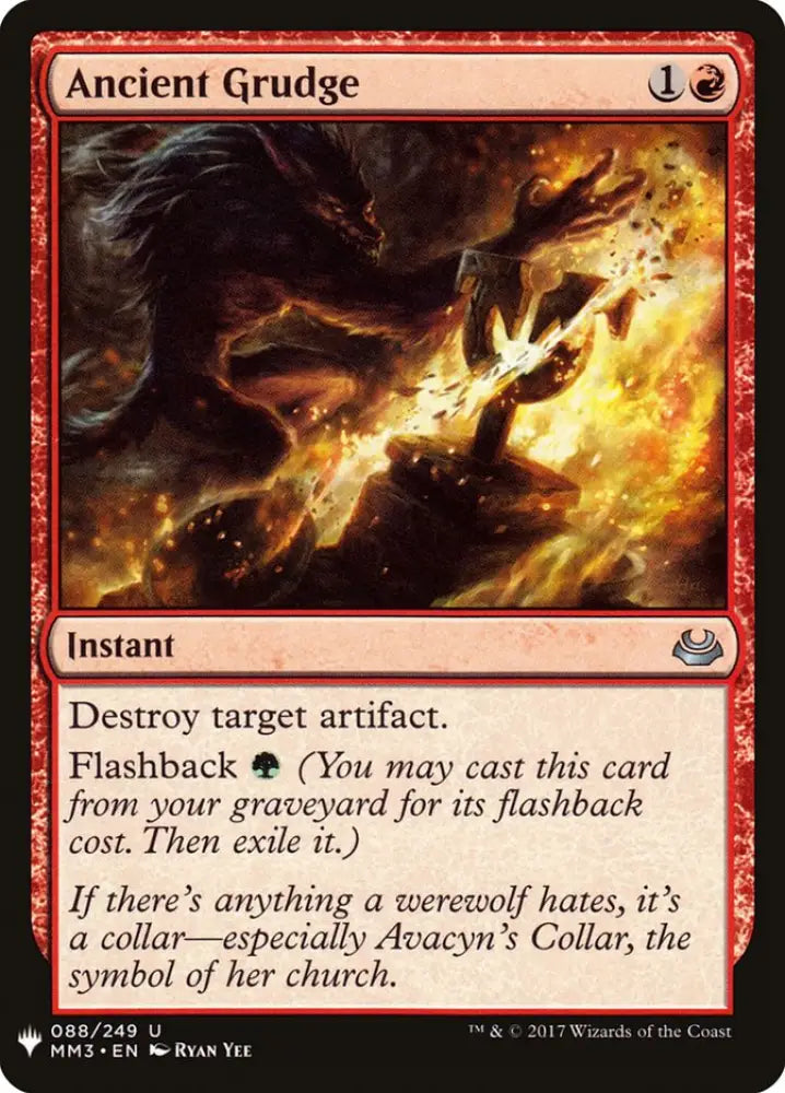 Ancient Grudge [Mystery Booster] - MTG Single