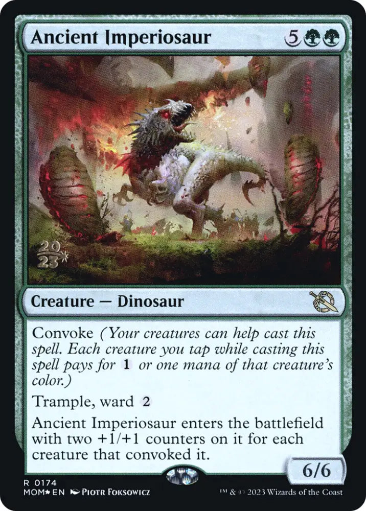 Ancient Imperiosaur [March of the Machine Prerelease Promos] - MTG Single