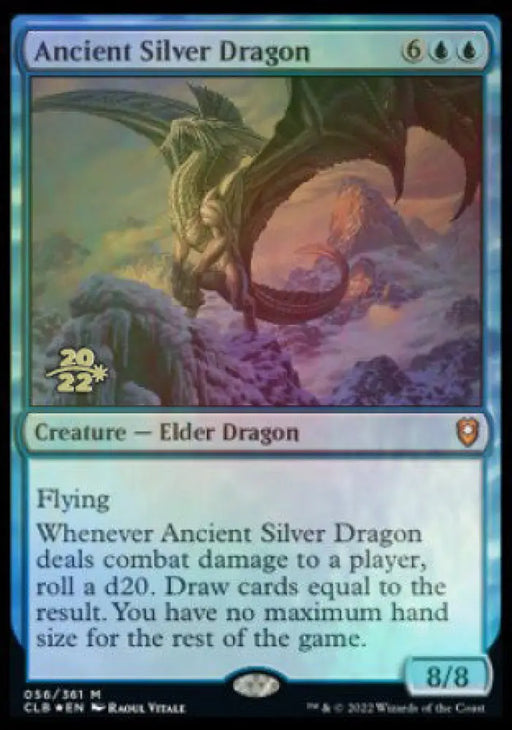 Ancient Silver Dragon [Commander Legends: Battle for Baldur’s Gate Prerelease Promos] - MTG Single