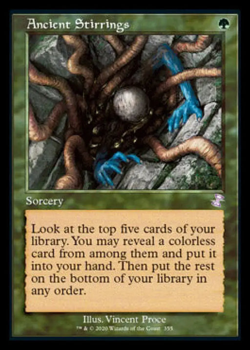 Ancient Stirrings (Timeshifted) [Time Spiral Remastered] - MTG Single