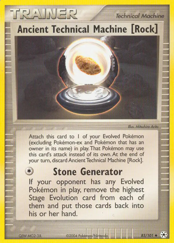 Ancient Technical Machine [Rock] (85/101) [EX: Hidden Legends] - Pokemon Single