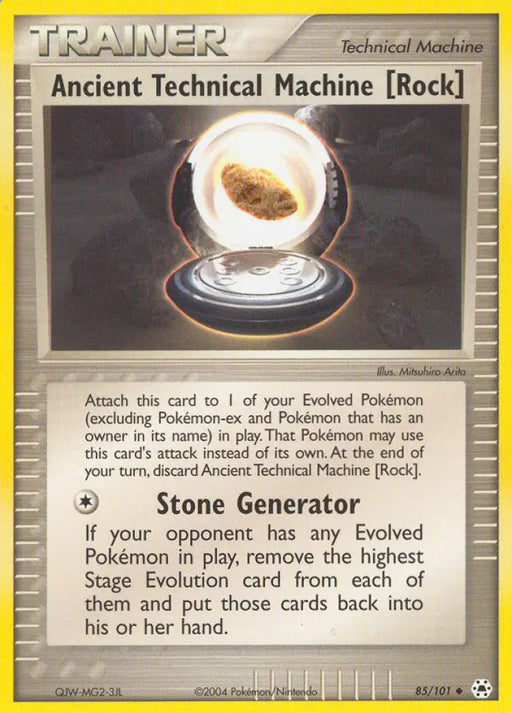 Ancient Technical Machine [Rock] (85/101) [EX: Hidden Legends] - Pokemon Single