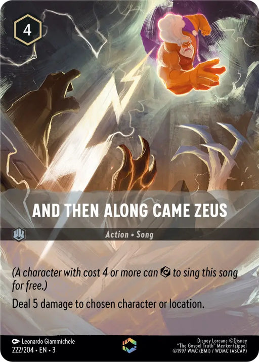 And Then Along Came Zeus (Alternate Art) (222/204) [Into the Inklands] - Lorcana Single