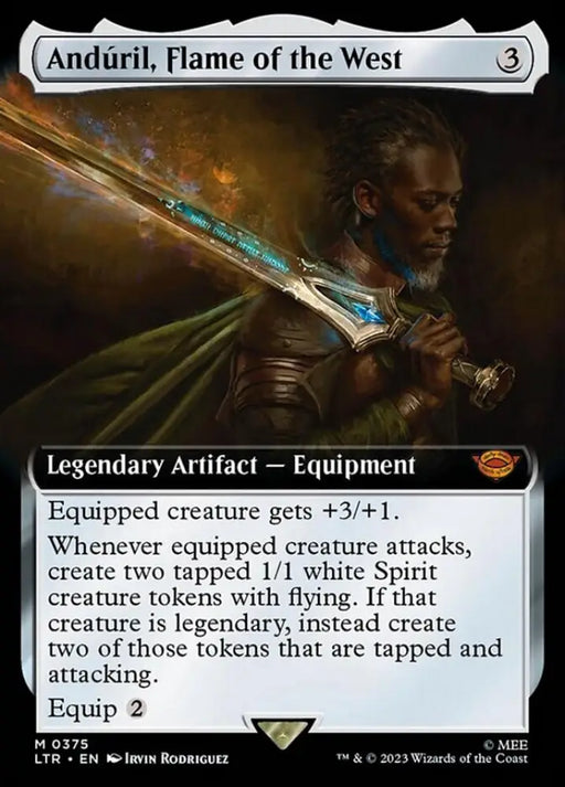 Anduril Flame of the West (Extended Art) [The Lord of the Rings: Tales of Middle-Earth] - MTG Single