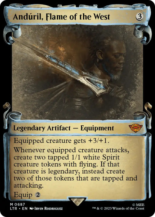 Anduril Flame of the West [The Lord of the Rings: Tales of Middle-Earth Showcase Scrolls] - MTG Single