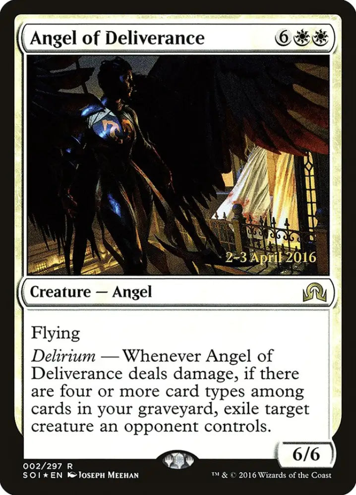 Angel of Deliverance [Shadows over Innistrad Prerelease Promos] - MTG Single