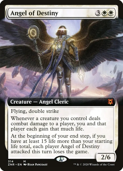 Angel of Destiny (Extended Art) [Zendikar Rising] - MTG Single
