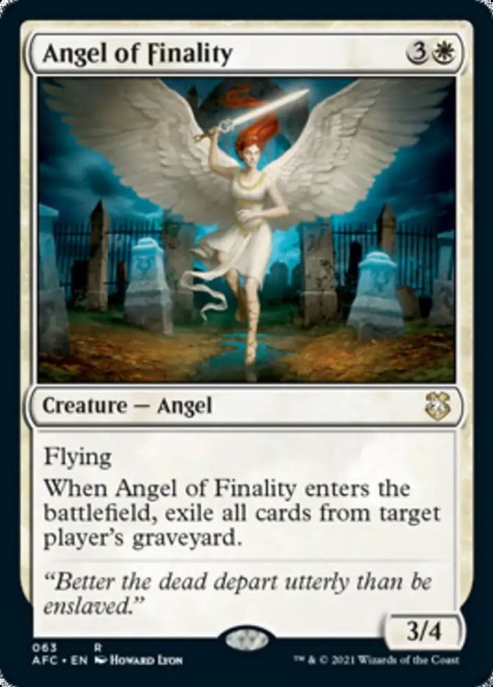 Angel of Finality [Dungeons & Dragons: Adventures in the Forgotten Realms Commander] - MTG Single
