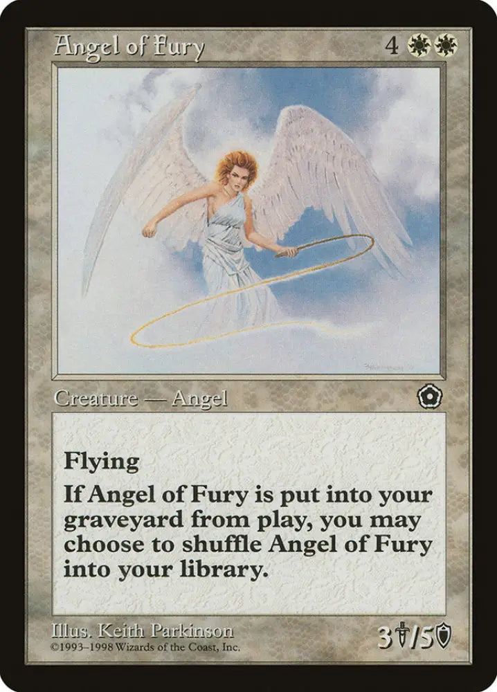 Angel of Fury [Portal Second Age] - MTG Single