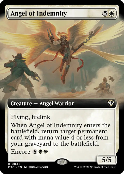 Angel of Indemnity (Extended Art) [Outlaws of Thunder Junction Commander] - MTG Single