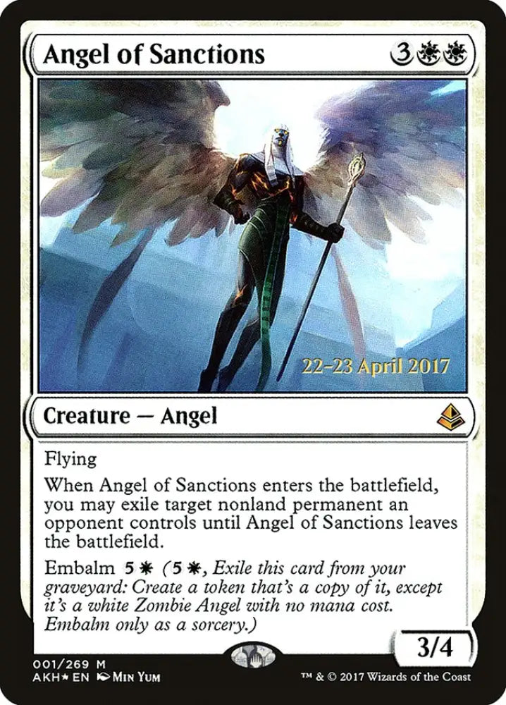 Angel of Sanctions [Amonkhet Prerelease Promos] - MTG Single