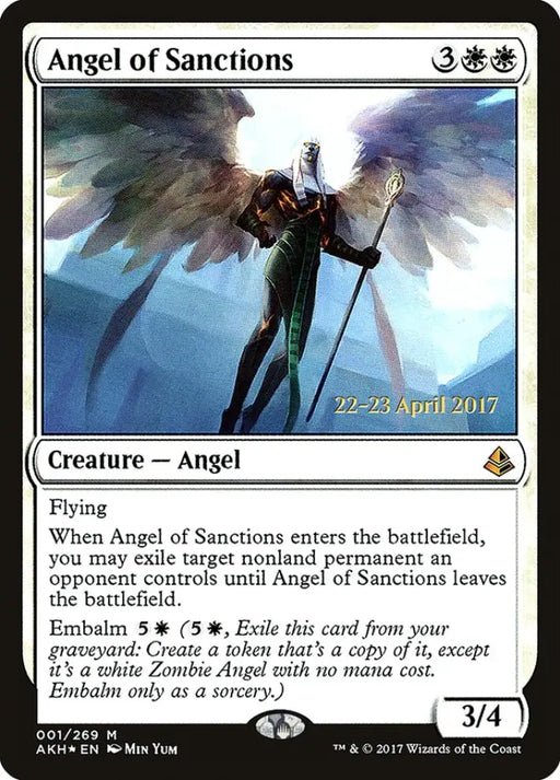 Angel of Sanctions [Amonkhet Prerelease Promos] - MTG Single