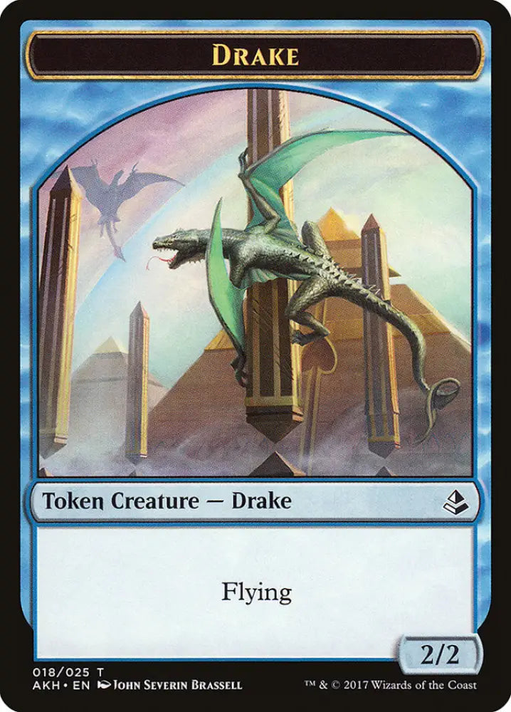 Angel of Sanctions // Drake Double-Sided Token [Amonkhet Tokens] - MTG Single