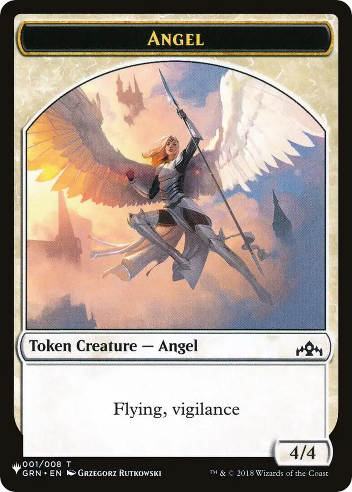 Angel // Warrior Double-Sided Token (1 // 17) [The List]