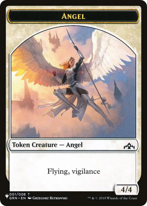 Angel // Warrior Double-Sided Token (1 // 17) [The List]