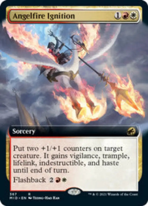 Angelfire Ignition (Extended Art) [Innistrad: Midnight Hunt] - MTG Single
