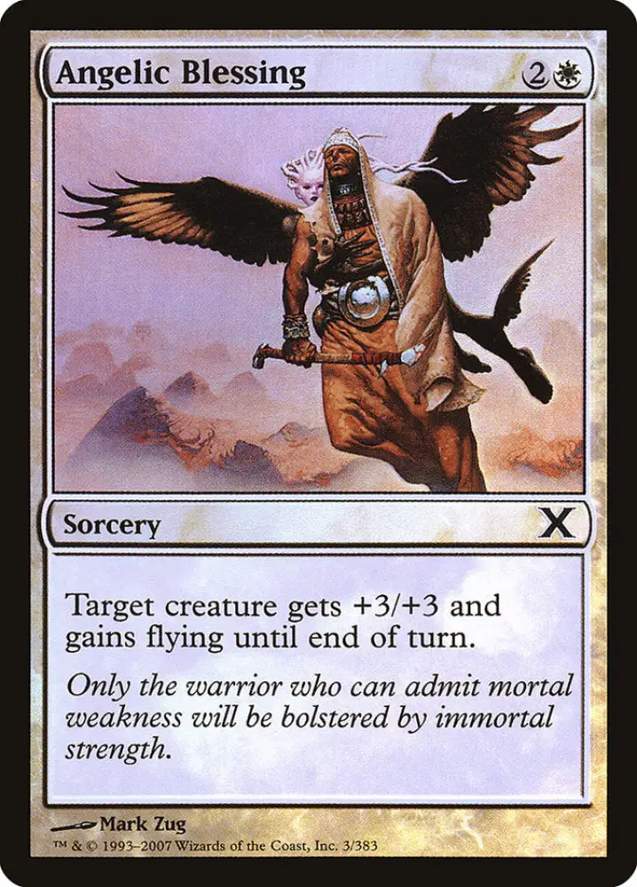 Angelic Blessing (Premium Foil) [Tenth Edition] - MTG Single