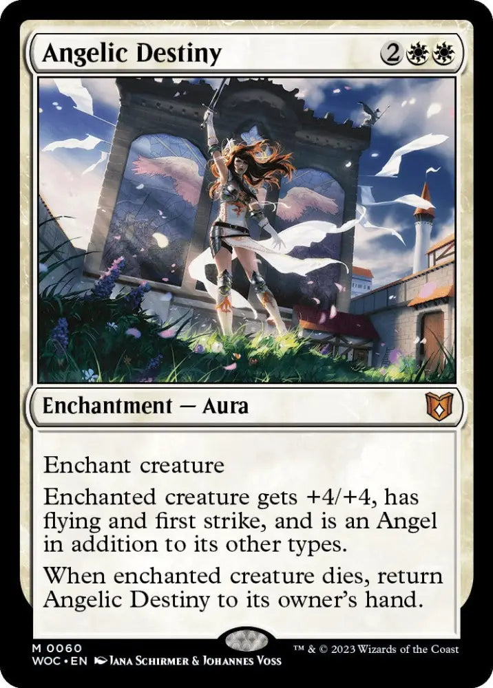 Angelic Destiny [Wilds of Eldraine Commander] - MTG Single