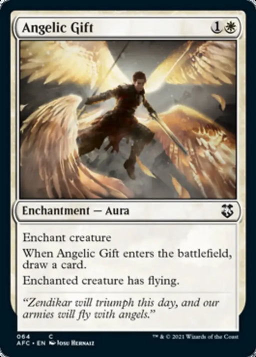 Angelic Gift [Dungeons & Dragons: Adventures in the Forgotten Realms Commander] - MTG Single