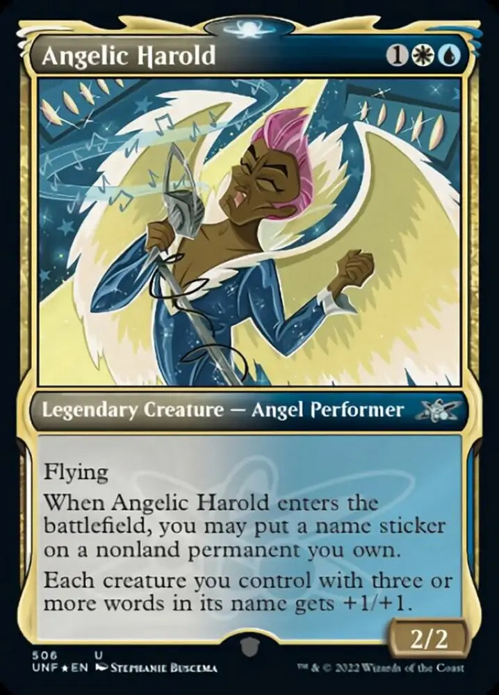 Angelic Harold (Showcase) (Galaxy Foil) [Unfinity] - MTG Single