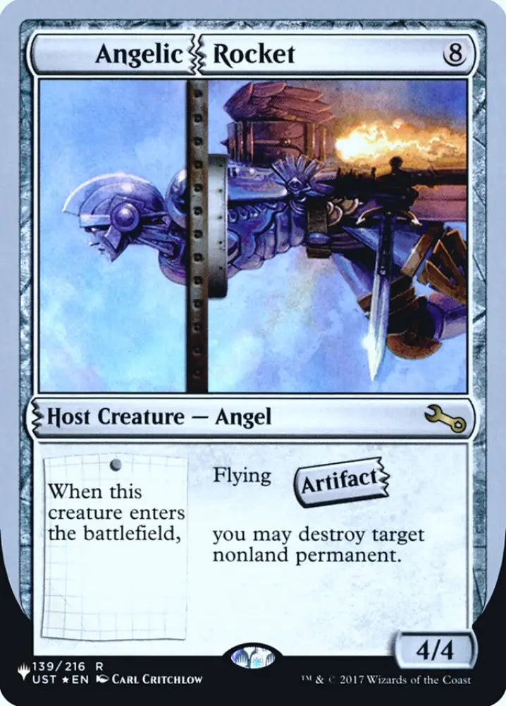 Angelic Rocket (Unfinity Foil Edition) [The List] - MTG Single