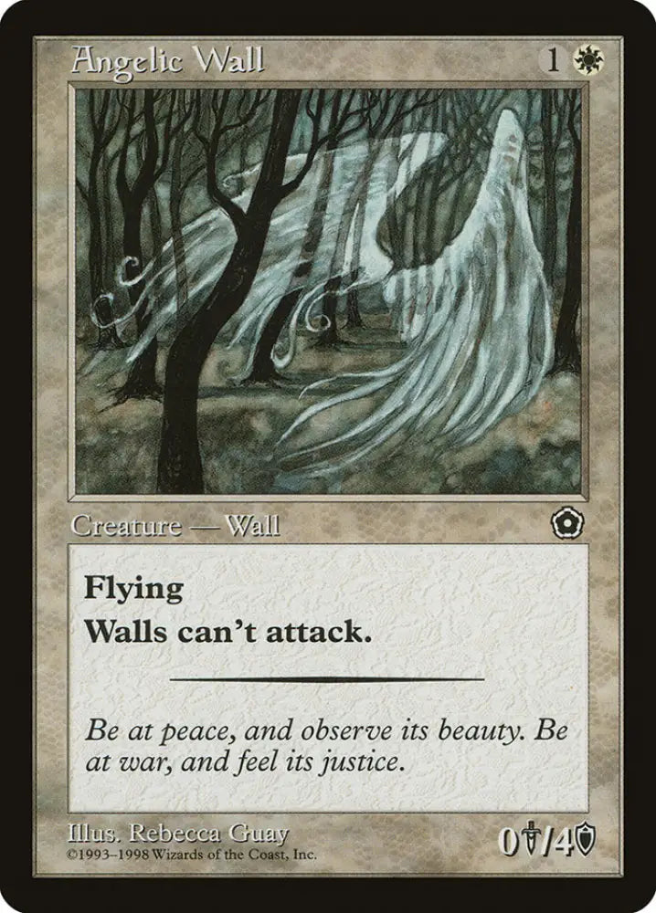 Angelic Wall [Portal Second Age] - MTG Single