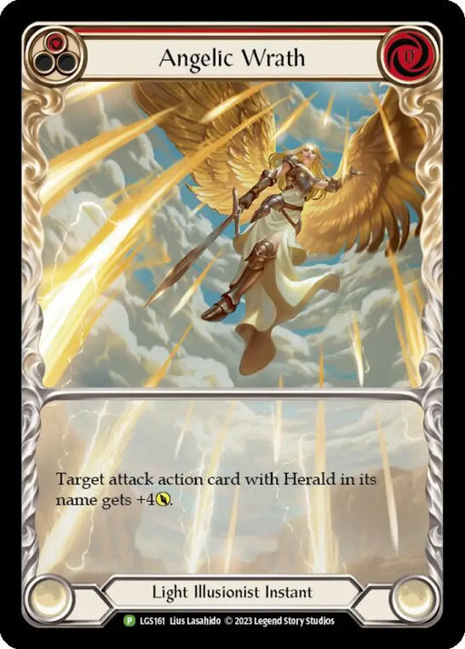 Angelic Wrath (Red) [LGS161] (Promo) Rainbow Foil - Flesh And Blood Single