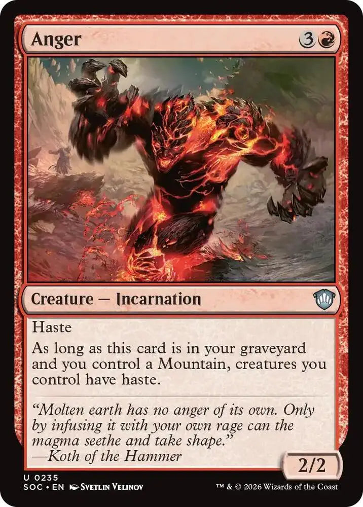 Anger (235) [Secrets of Strixhaven Commander]