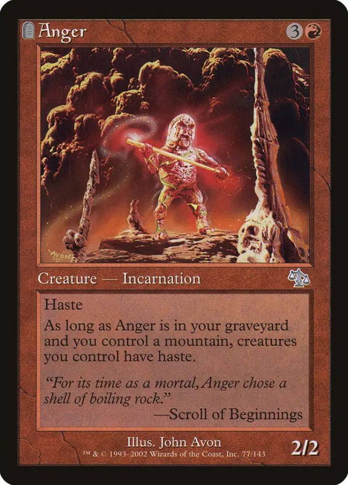 Anger [Judgment] - MTG Single