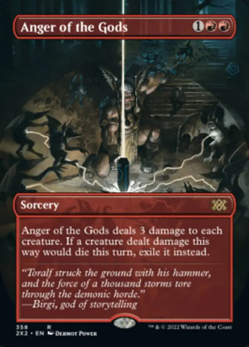 Anger of the Gods (Borderless Alternate Art) [Double Masters 2022] - MTG Single