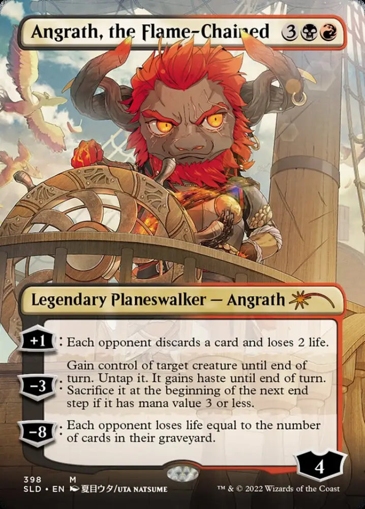 Angrath the Flame-Chained (Borderless) [Secret Lair Drop Series] - MTG Single