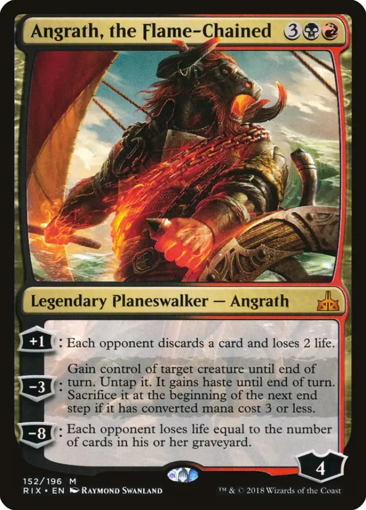 Angrath the Flame-Chained [Rivals of Ixalan] - MTG Single