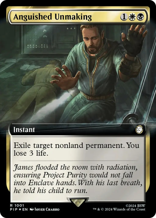 Anguished Unmaking (Extended Art) (Surge Foil) [Fallout] - MTG Single