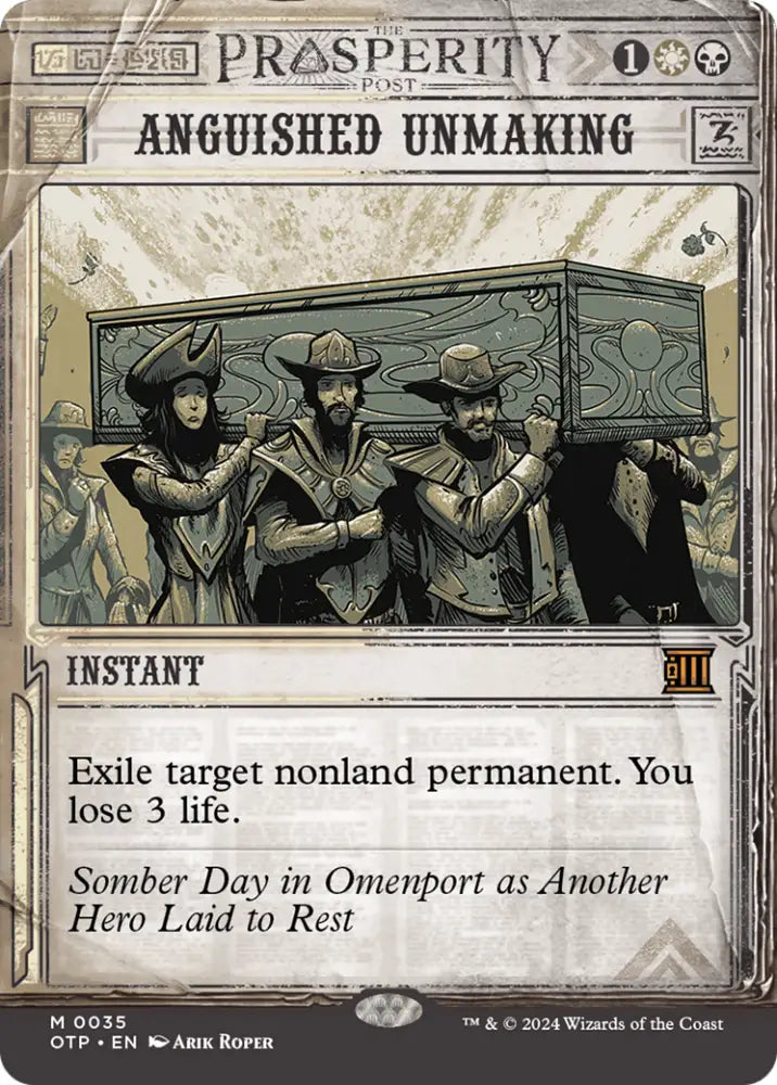 Anguished Unmaking [Outlaws of Thunder Junction: Breaking News] - MTG Single