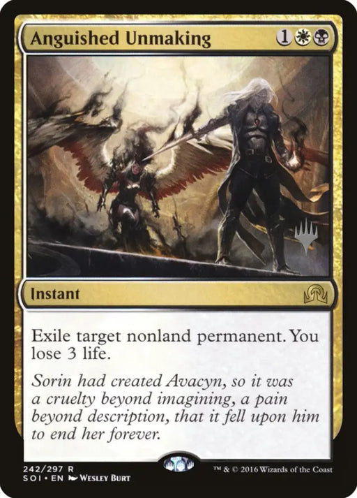 Anguished Unmaking (Promo Pack) [Shadows over Innistrad Promos] - MTG Single