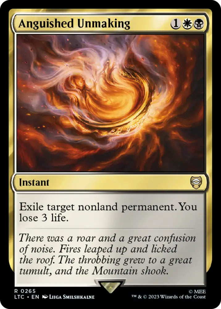 Anguished Unmaking [The Lord of the Rings: Tales of Middle-Earth Commander] - MTG Single