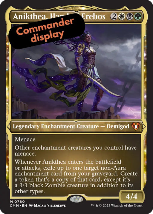 Anikthea Hand of Erebos (Display Commander) (Foil Etched) [Commander Masters] - MTG Single