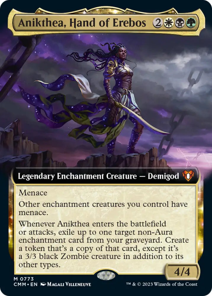 Anikthea Hand of Erebos (Extended Art) [Commander Masters] - MTG Single