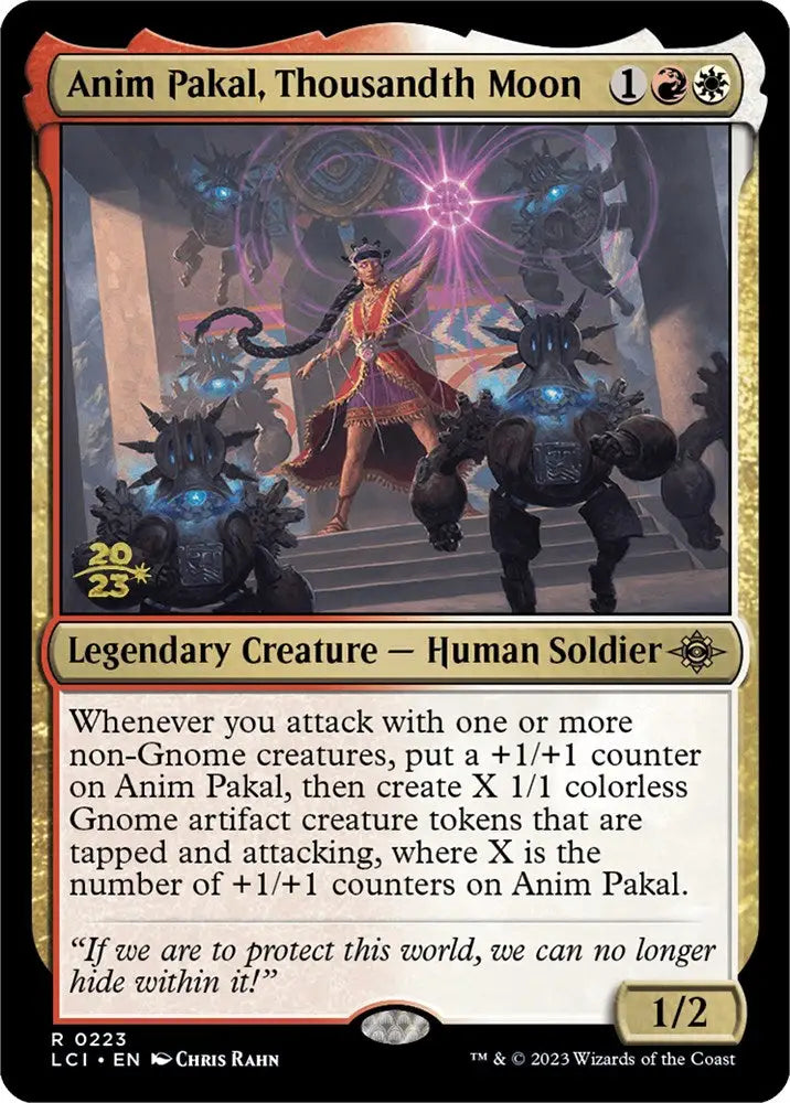 Anim Pakal Thousandth Moon [The Lost Caverns of Ixalan Prerelease Cards] - MTG Single