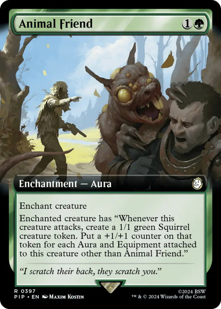 Animal Friend (Extended Art) [Fallout] - MTG Single