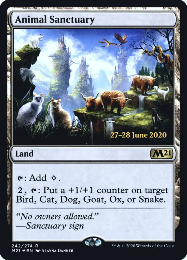 Animal Sanctuary [Core Set 2021 Prerelease Promos] - MTG Single