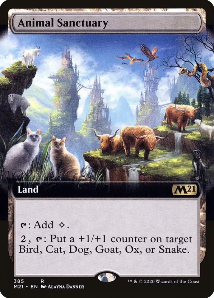 Animal Sanctuary (Extended Art) [Core Set 2021] - MTG Single